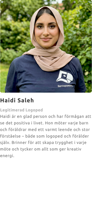 Legitimerad Logoped hos Barnlogopederna